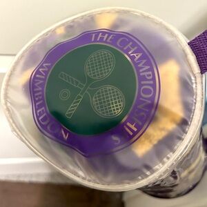 NEW 2010 Wimbledon Tennis Championship Towel & Carry Case Christy Purple 48x26"